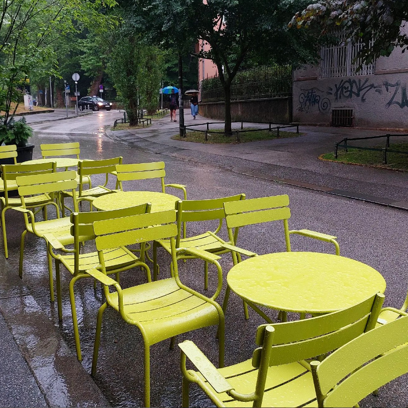 Lemon Green Polyester Powder Coating for Outdoor Metal Furniture