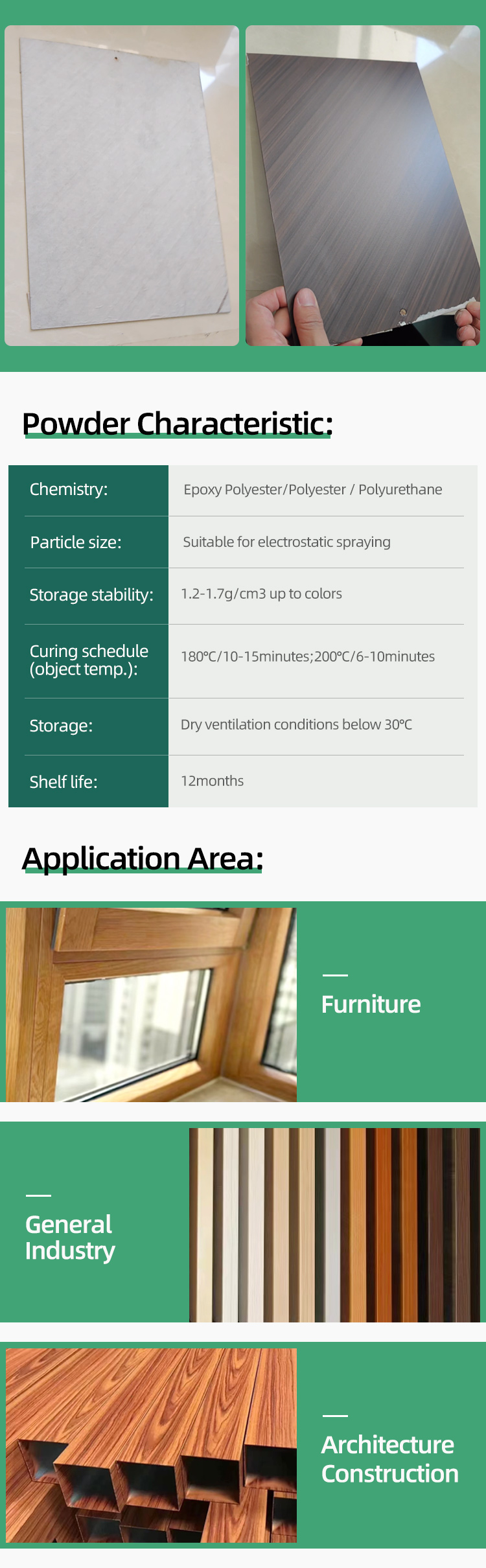 Sublimation Wood Finish Powder Coating Paint