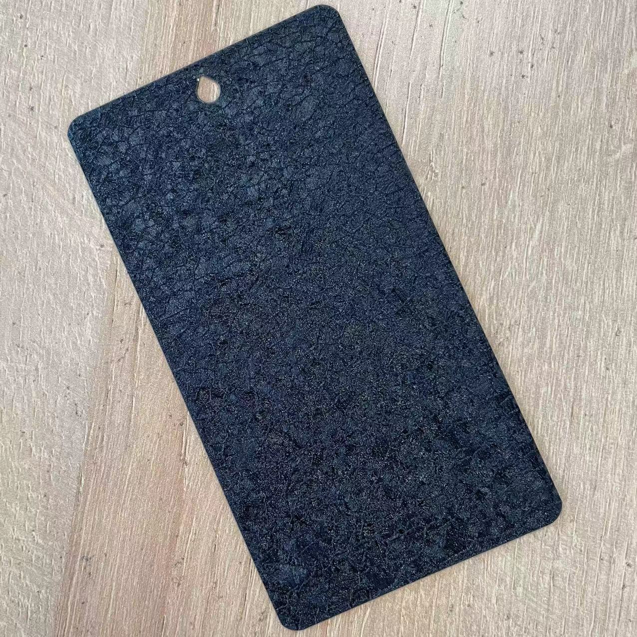 Crocodile Skin Marble Cracking Leather Hammer Effect Ral 9005 Black Epoxy Polyester Powder Coating