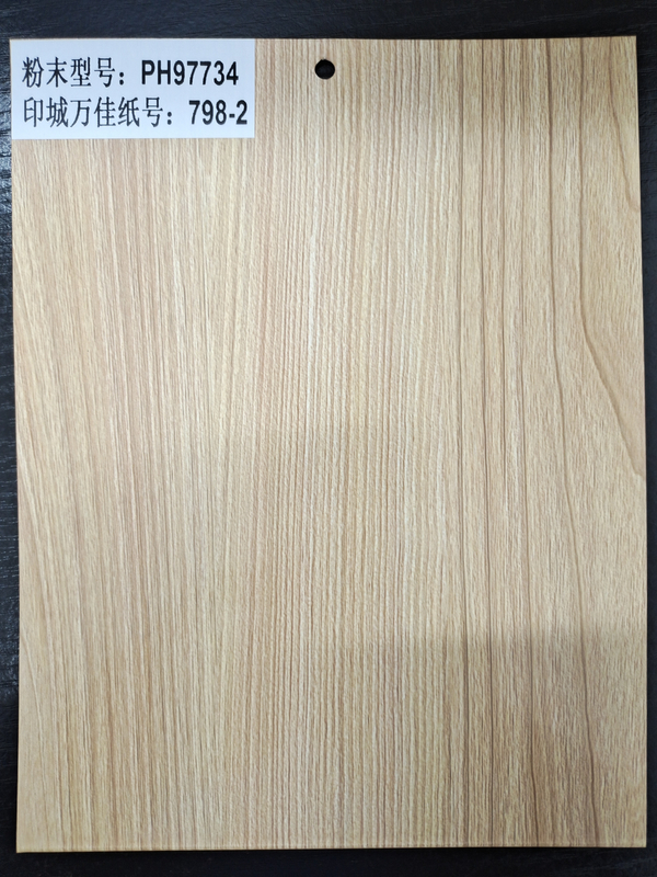 Wood Grain Effect Sublimation Heat Transfer Powder Coating for Metal Door and Aluminum Window