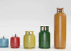 Electrostatic Powder Coating Yellow to Paint Gas Cylinder